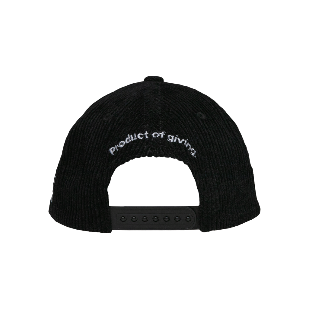 Corduroy Snapback - Black