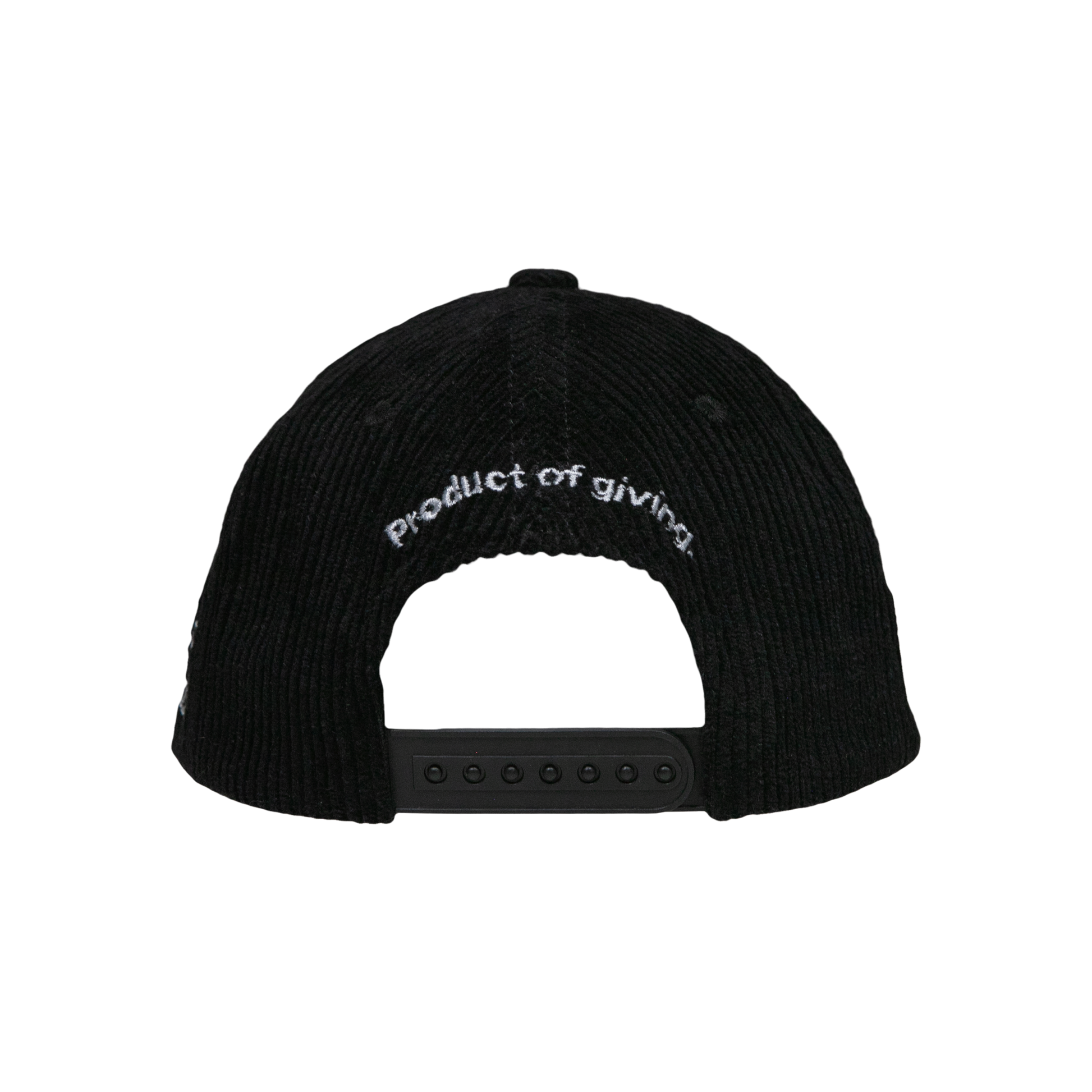 Corduroy Snapback - Black