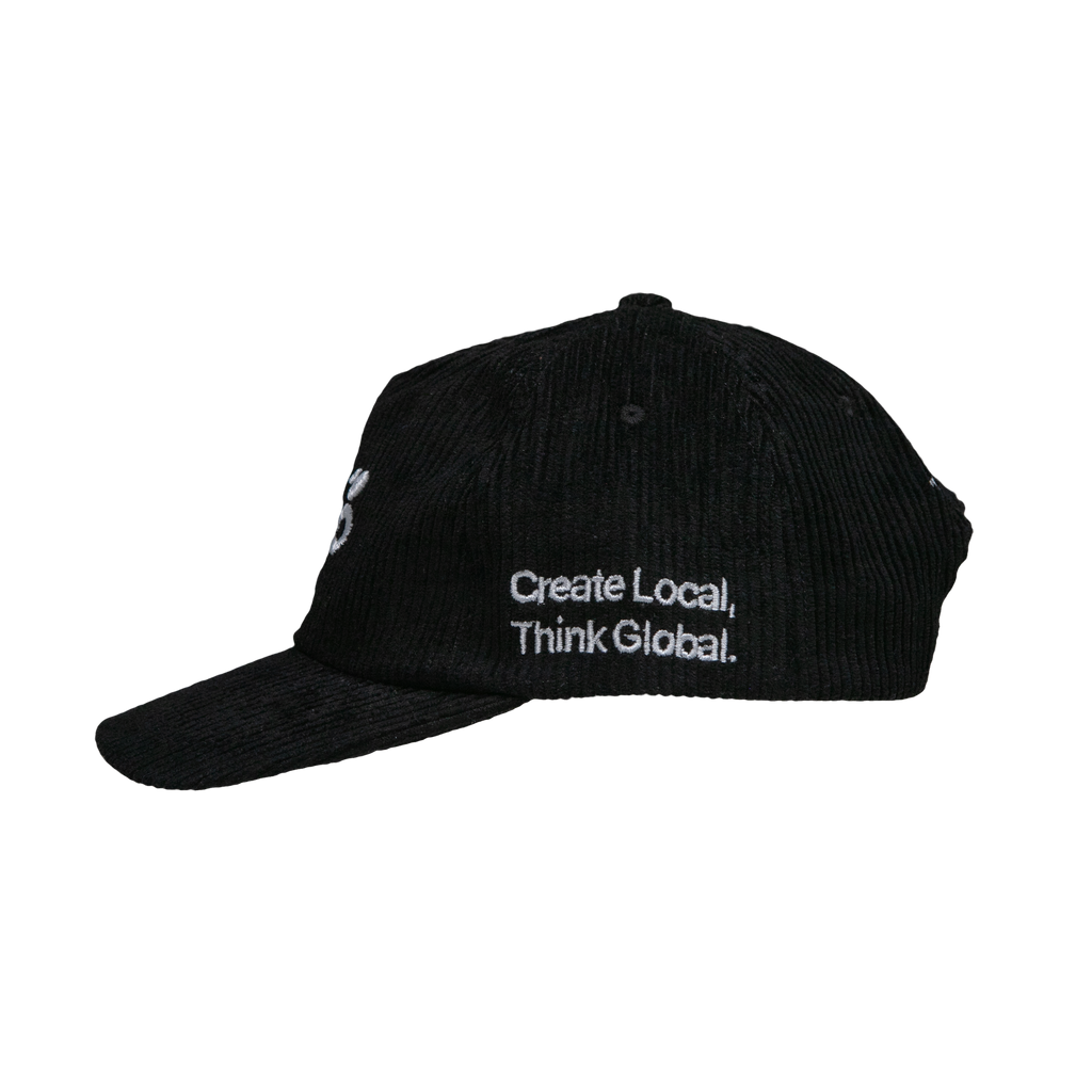 Corduroy Snapback - Black