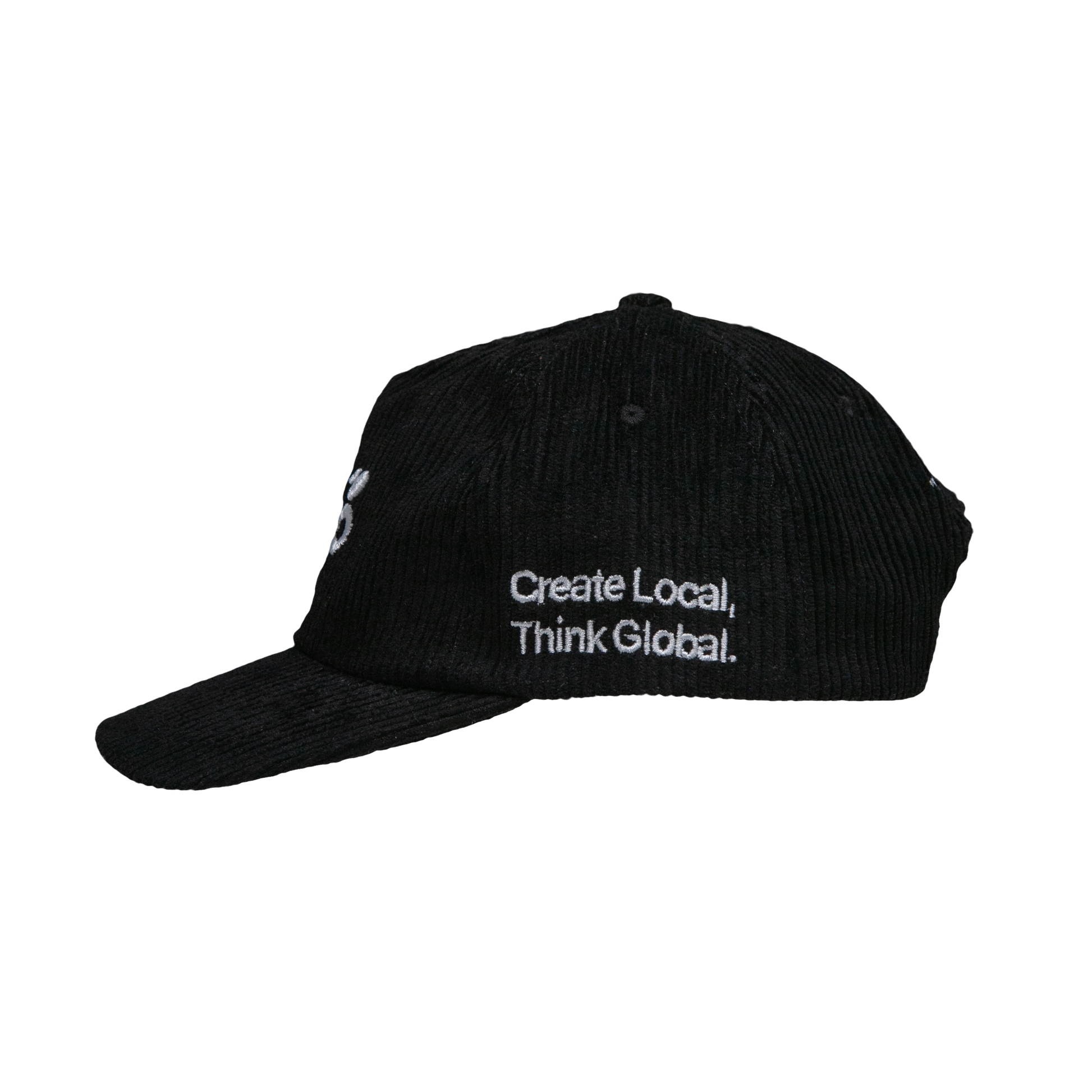 Corduroy Snapback - Black